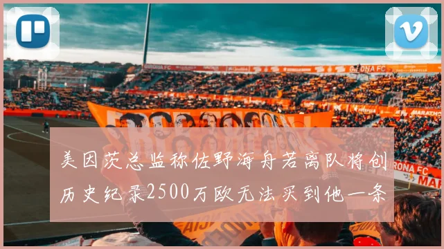 美因茨总监称佐野海舟若离队将创历史纪录2500万欧无法买到他一条腿